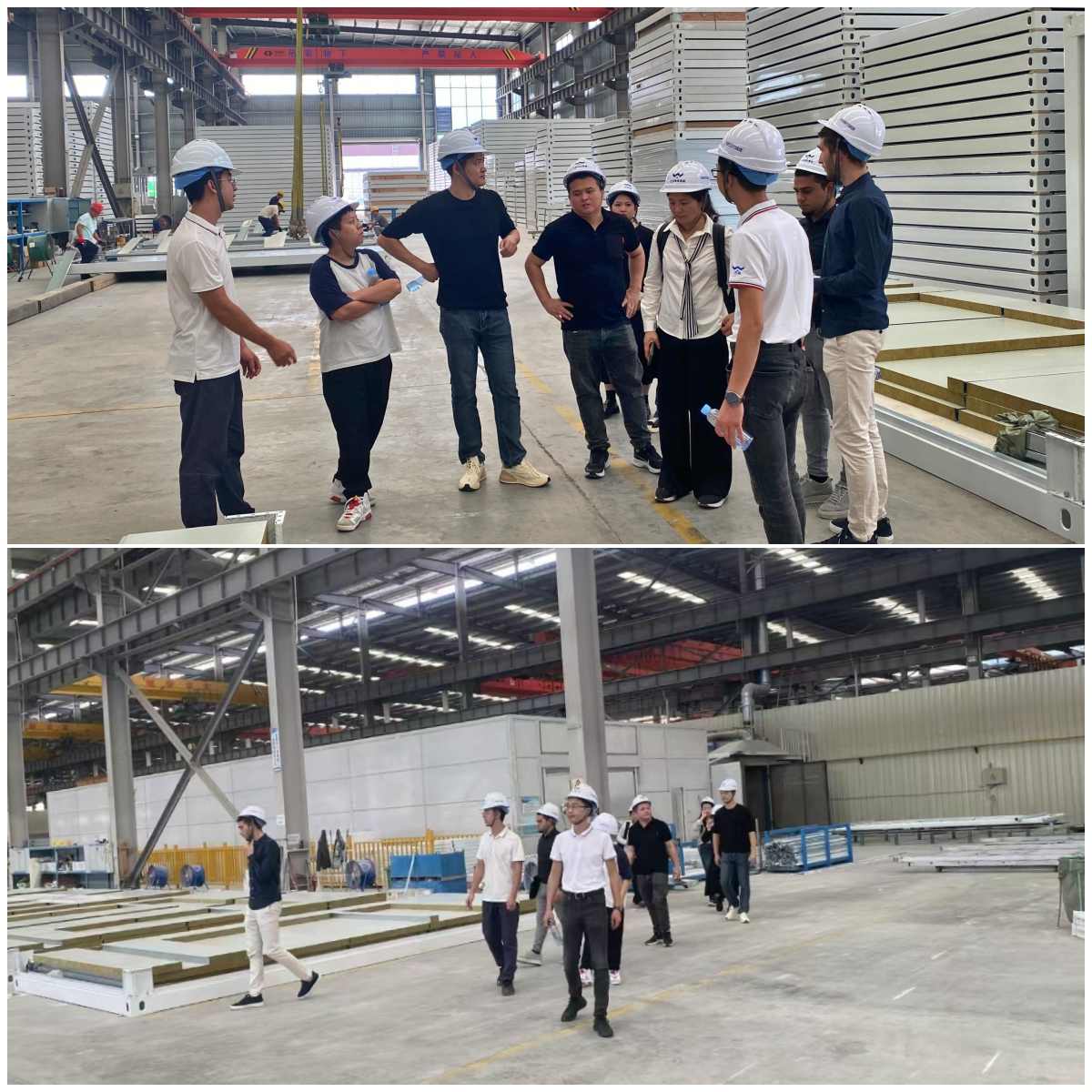 Warmly welcome the Dutch customers who come from afar to visit our factory